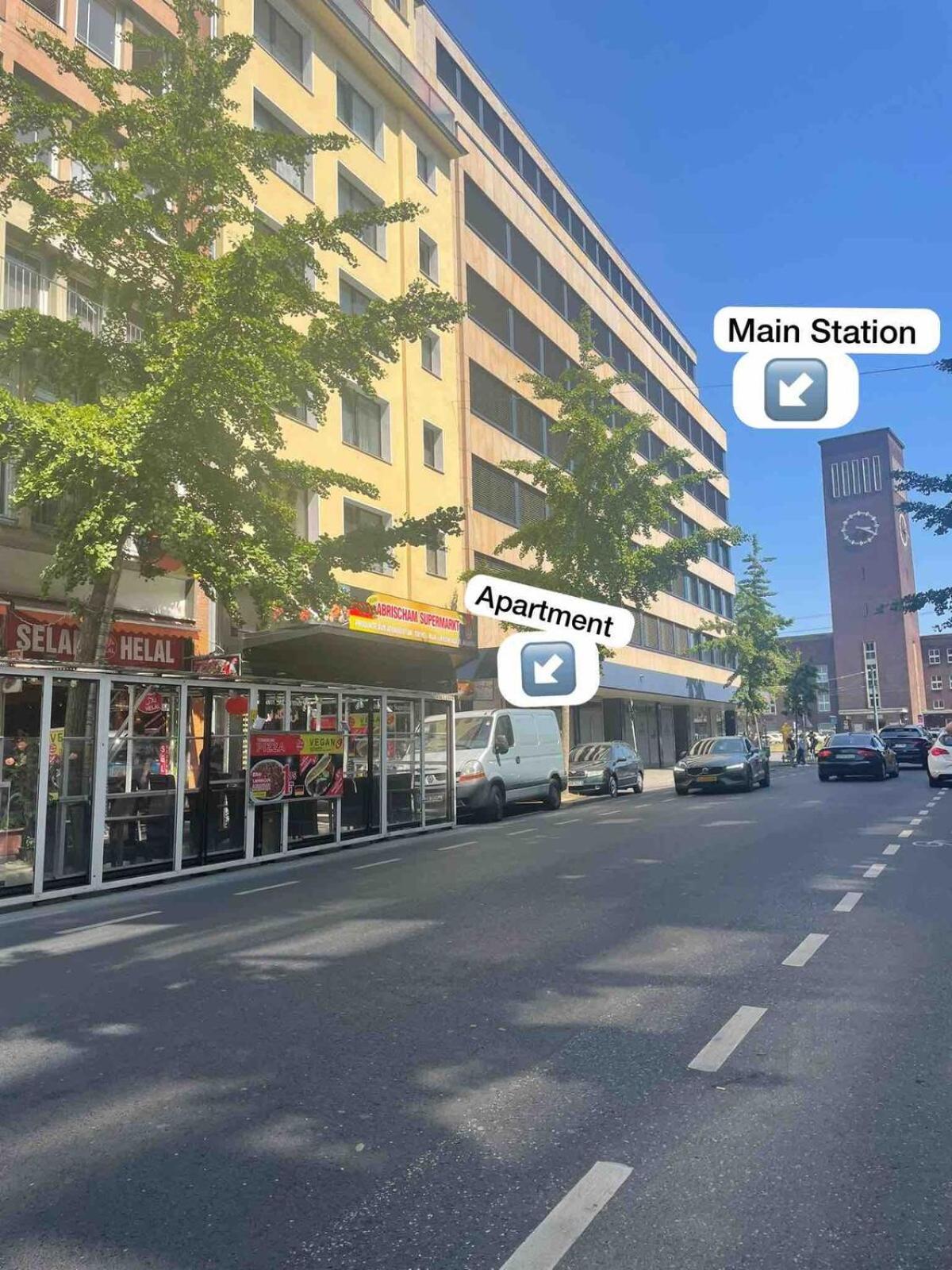 Zentrale Wohnung Direkt Am Hauptbahnhof - Bismarck Dusseldorf Luaran gambar